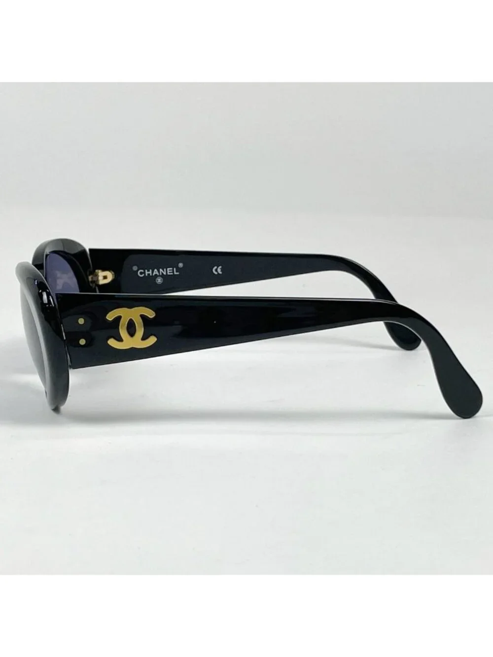 Chanel Sunglasses CC Logo Eyewear Acetate Black